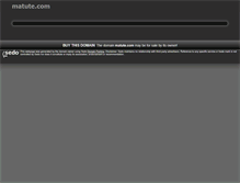 Tablet Screenshot of matute.com